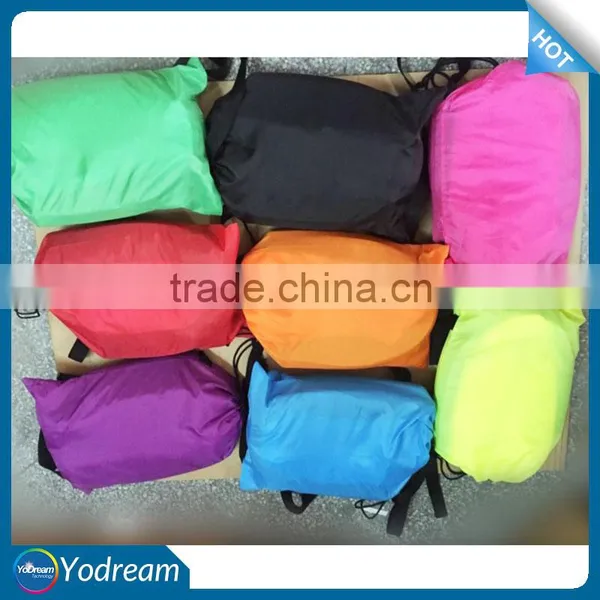 Fast Inflatable Camping Sofa Banana Sleeping Bag Hangout Nylon Lazy Lay Laybag Air Bed Chair Couch Lounger Saco de Dormir photo-2