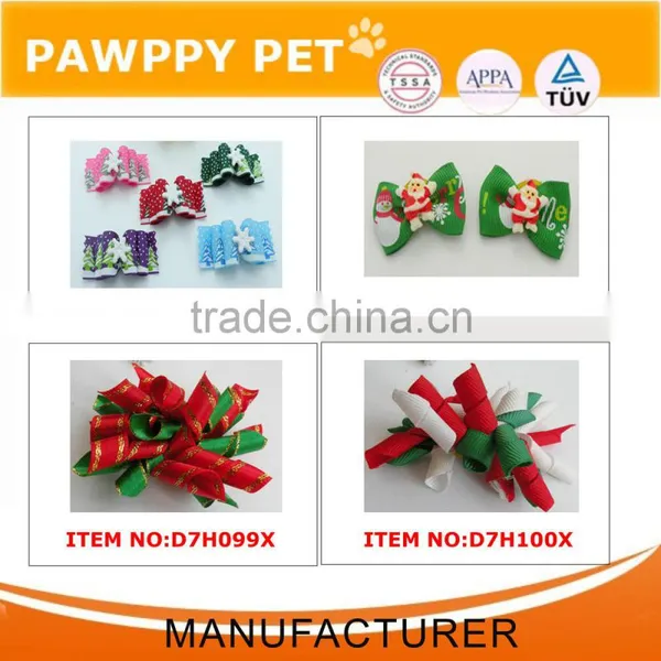 Polka Dot Printed Layer Bows for Cats With Stones photo-2