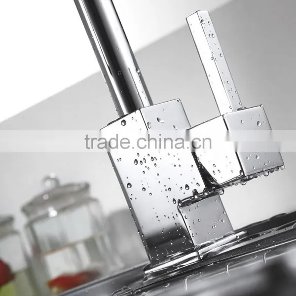Classic Deck Mounted Single Hole Kitchen Pull Out Faucet Spring Spray Mixer Tap photo-6