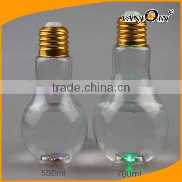 Big Mouth 500ml 700ml Colorful LED The Light Bulb Shape Cup for Juice photo-3