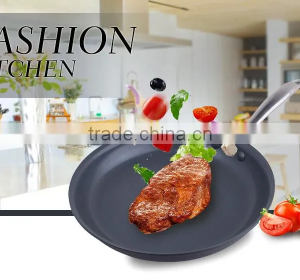 Durable Flared Rim Non-stick Cookware Aluminium Fry Pan photo-6