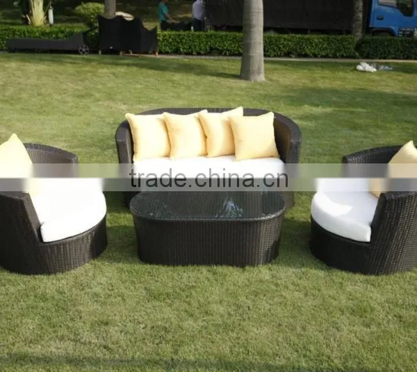 Garden Round Rattan Sofa Furniture (6422) photo-2