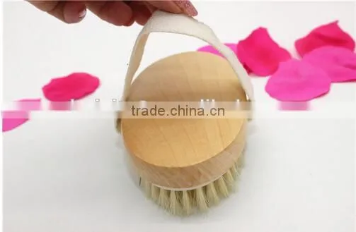 Cy305 Bath Body Brush, 100% All Natural Boar Bristle Wooden Handle & Band Fixed Bristles Brush photo-6