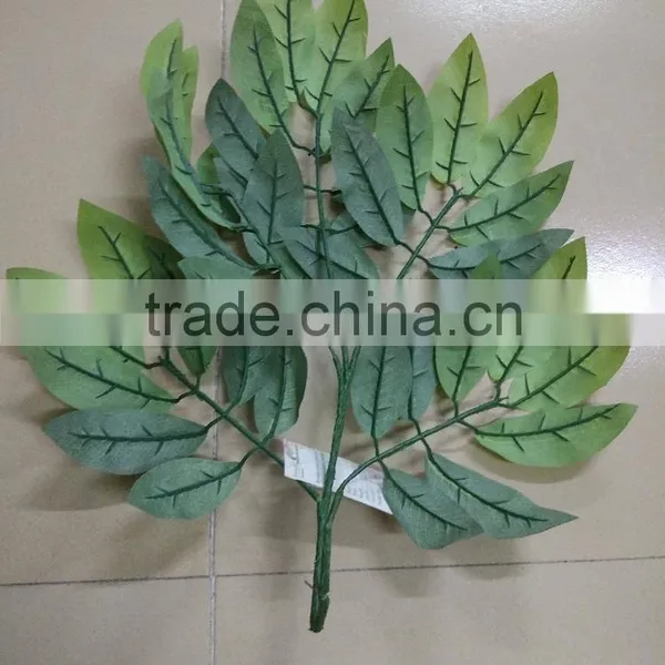 SJ070905 Artificial Longan Leaves for Longan Tree Making/artificial Tree Leave Craft photo-4