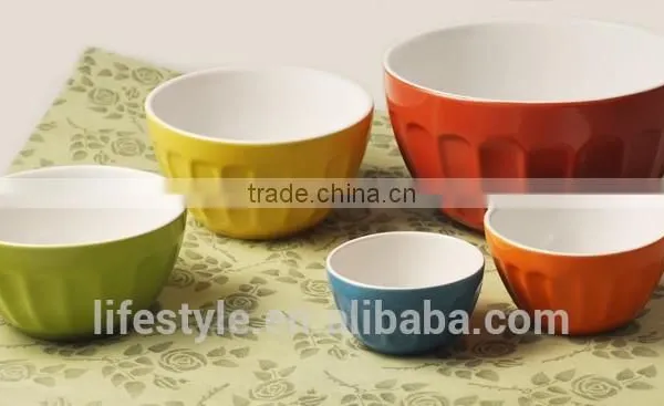 6pcs Mixing Bowl Sets, Embossed Salad Bowl,Fruit Bowl photo-6