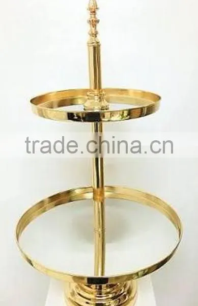 Gold Plated 2 Tier Cake Stand
