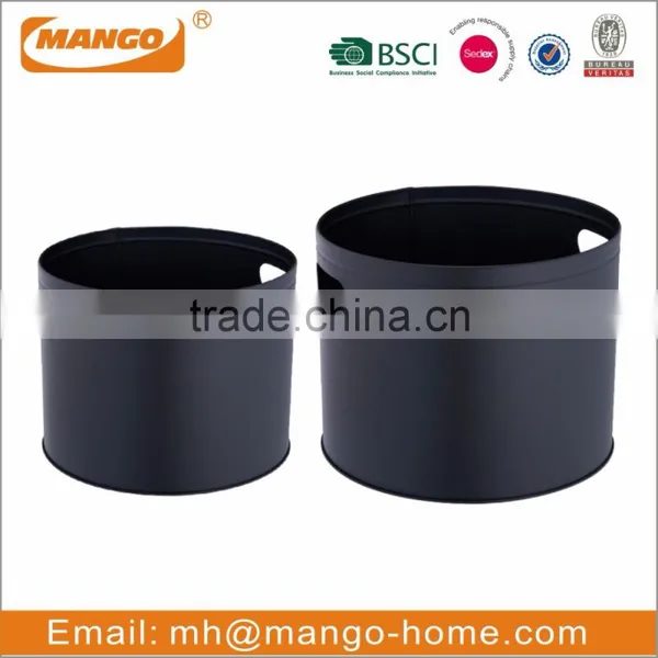 Black Metal Coal Bucket photo-2