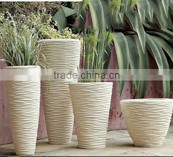 Lightweight Cement Pots, GRC (Glass Reinformed Concrete) pots, Small lightweight cement planter