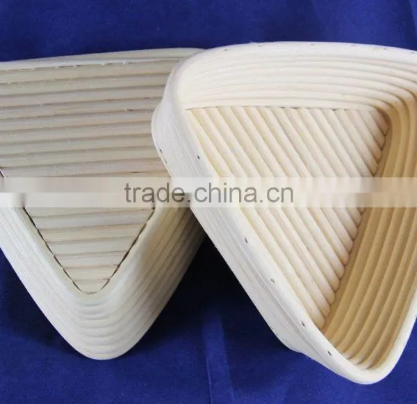 Triangle Rattan Bread Proofing Baskets, Clear Rattan Bannetons photo-5