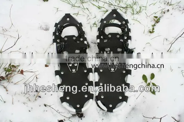 8x27(22x69cm) Non Slip Snowshoes for Safer Walking on Snow Aluminium Pivot PU Binding Alloy Crampon Shoes (HS-SS1 27inch) photo-2