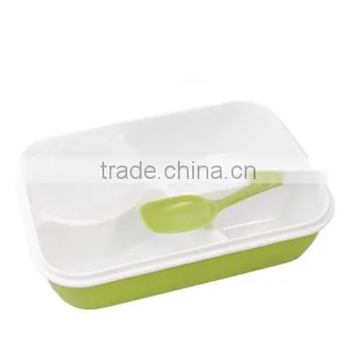 Best Selling High Quality Lovely Pupil Separated Plastic Microwave Oven Kids Lunch Box photo-4