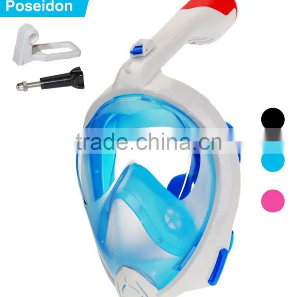 Full Face Snorkel Mask 2.0,2017 New Foldable Full Face Snorkeling Diving Scuba Mask With Detachable GoPro Mount photo-2