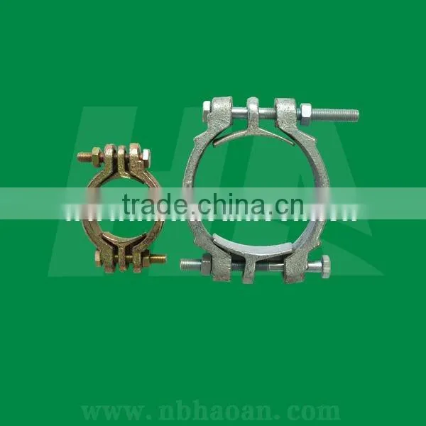 Galvanized Steel Double Bolt Hose Clamp photo-2