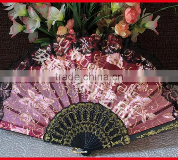 Spanish Plastic Hand Folding Fan photo-5