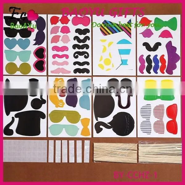58Pcs/Set Fashion Funny Photo Booth Props Hat Mustache On A Stick Wedding Birthday Party Favor Wedding Props Wedding Decoration photo-2
