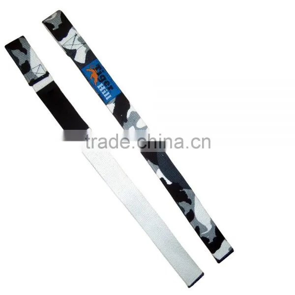 BAR STRAP Custom 21.5 Inches Length WRIST WEIGHT LIFTING PULLING POWER FITNESS PADDED COTTON HAND STRAP photo-3