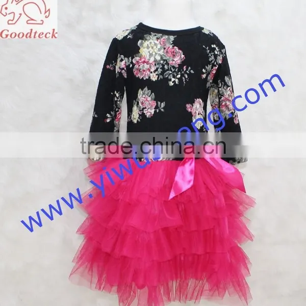 Kids Tulle TUTU Dress Girls Short Sleeve Princess Clothes Children Baby Dress Girl Clothing Set photo-3