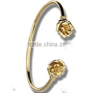Three Tone Flexible Bangles, Gold Plated Bangle, Machine Cut Bangle, Fashionable Bangle, Jewelry Manufacturers photo-5