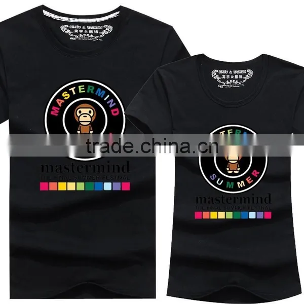 Wholesale100% Pure Cotton Cute Couple T Shirts With Vary Colors photo-4