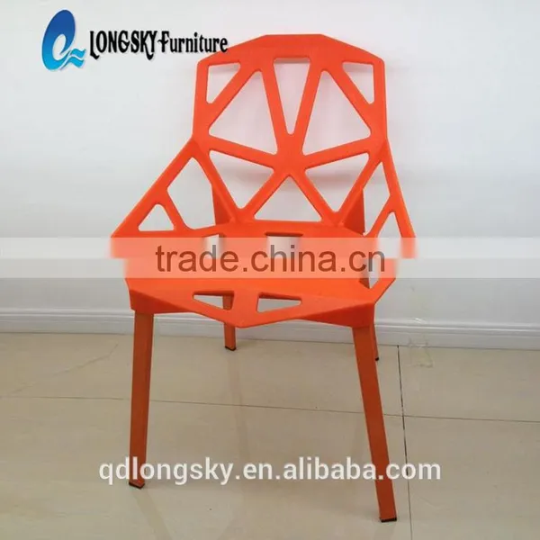 LS-4003 Wholesale Modern High Quality Indoor and Outdoor Furniture PP Dining Chair Plastic Garden Chair photo-2