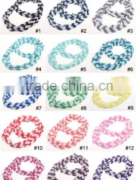 Wholesale Chevron Jersey Infinity Scarf photo-3