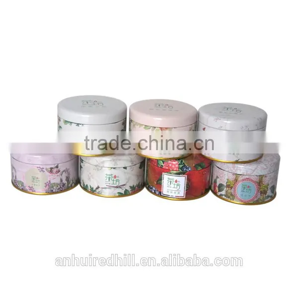 Wholesale Custom Flower Tea Round Tin Box photo-3