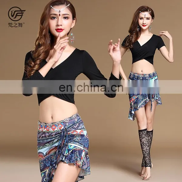 T-5189 Fashion Designed Printed Pattern 12 Colors Belly Dance Costumes photo-5