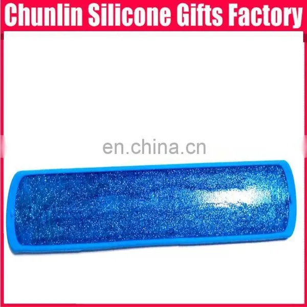 Fashionable Silicone Slap Bracelet With Golden Powder photo-3