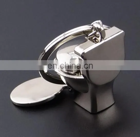New Design Custom Metal Gold Closestool Keychain in Closestool photo-4