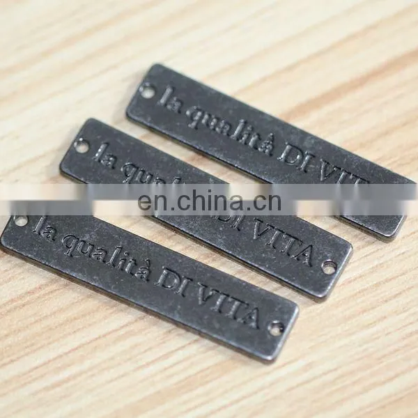 Hot Selling Hardware Decorations Gold Metal Labels for Clothing and Handbag photo-6