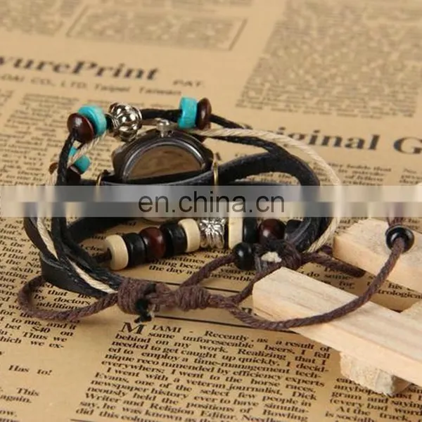 New Fashion Luxury Vintage Genuine Charm Leather Watches for Women photo-3