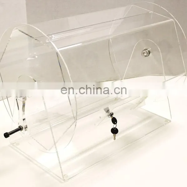 Wholesale Acrylic Raffle Ticket Drum Raffle Box photo-2