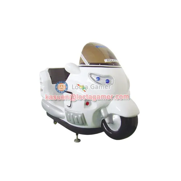 Zhongshan Amusement Equipment Playground Kid Mini Kiddy Rides for Sale, Rocking Machine 3 Seat Police Moto Wig-wag photo-2