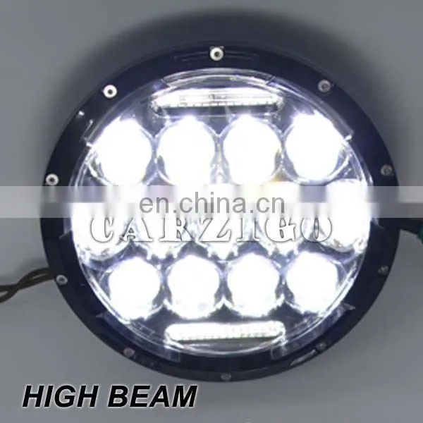 New Cheap Price Auto 75w 12v C Ree Lo/Hi Beam Round Headlight Housing Assembly h4 7" Led Driving Lights for Cars Motorcycles photo-2