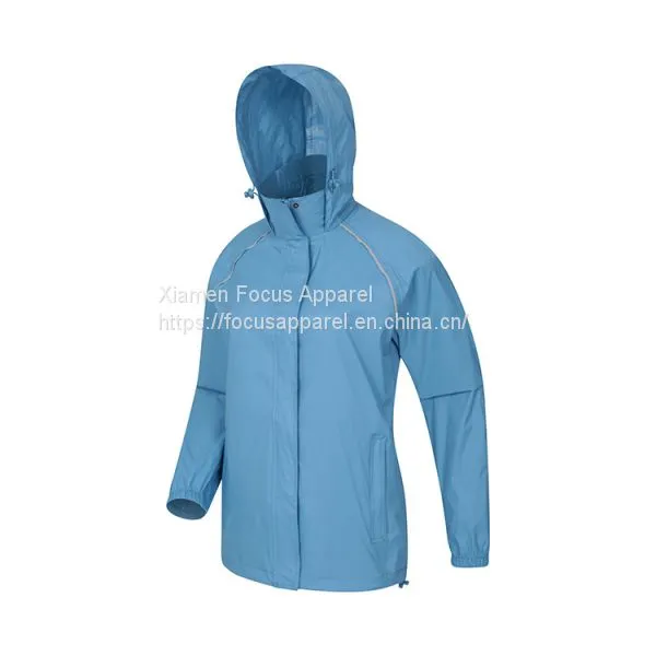 Best Quality Women Portable Lightweight Running Hiking Waterproof Rain Jacket photo-3