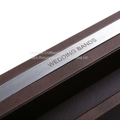 Long PU Rings Display Stand Luxury Wooden Rings Jewelry Display With Custom Logo photo-5