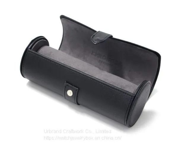 Urbrand Custom Handmade PU Leather 3-cylinder Watch Box High-end Jewelry Watches Receive Display Packaging Boxes photo-4