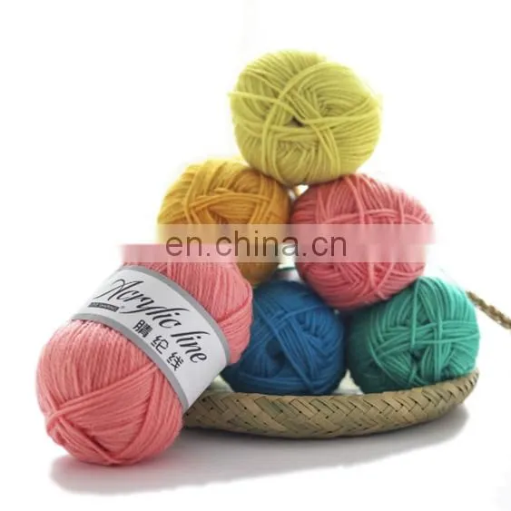 China Hot Sale Acrylic Wool Baby Knitting Yarn for Hand Knitting photo-2