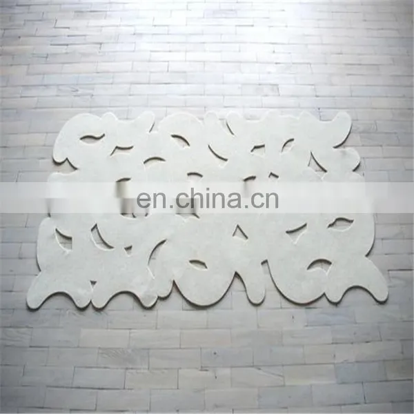 Hot Selling Rectangle Contemporary Geometric Fashion Design Felt Area Rug photo-5