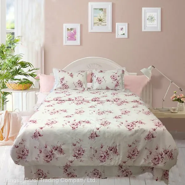4pcs 100% Polyester Printed Microfibre Bed Sheet Bedding Set Quality Choice photo-3