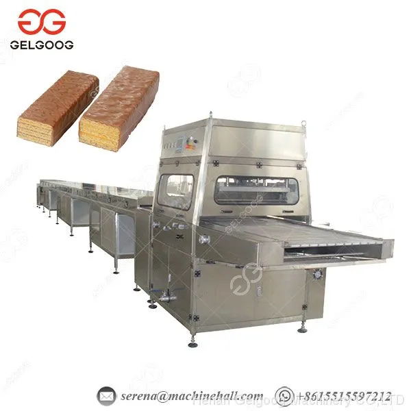 Professional Chocolate Enrobing Machine Cookies /Chocolate Wafer Coating Machine Price photo-2