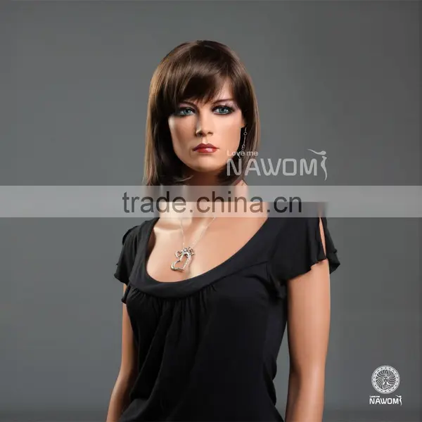 W3302 5A Charming Short Natural Straight Hair Wig for Woman photo-3
