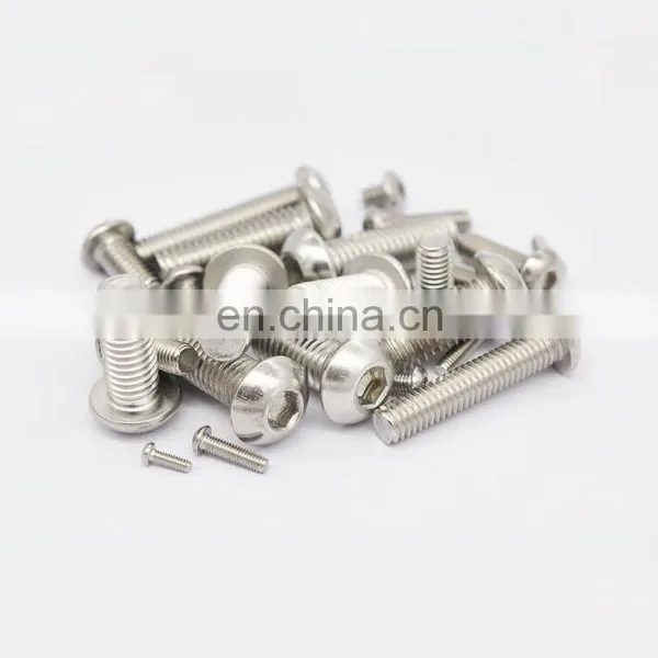 M4 M5 M10 A2 A4 Stainless Steel SS304 Hex Socket Button Head Bolt ISO7380 M3 photo-4