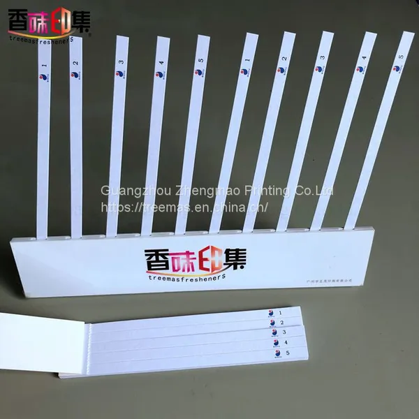 Custom Logo Print Blotter Paper Fragrance Test Strips for Testing Fragrances, Essential Oils photo-3
