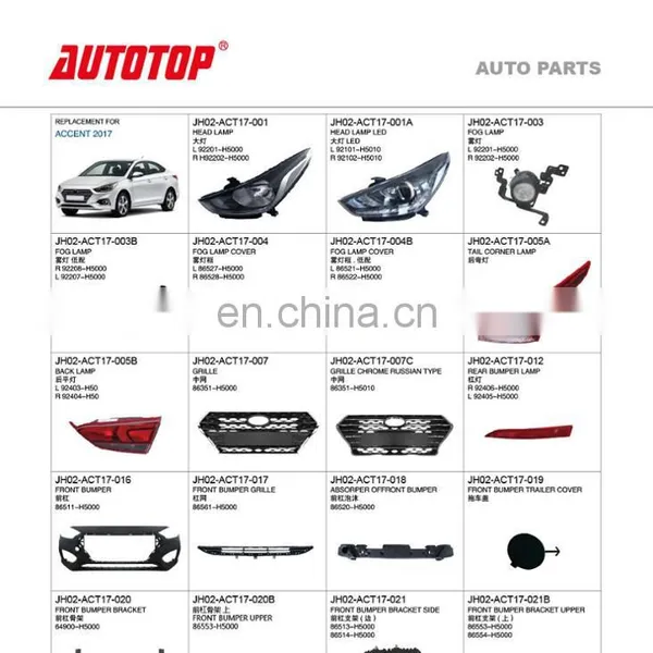 CARVAL/JH/AUTOTOP AUTO PARTS FOR ACCENT 2017/2000 photo-2