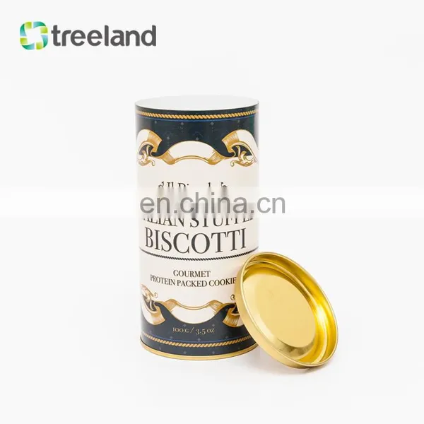 Customized Cylinder Aluminium Foil Cardboard Tea Cans Paper Tube Canister for Food Packaging photo-5