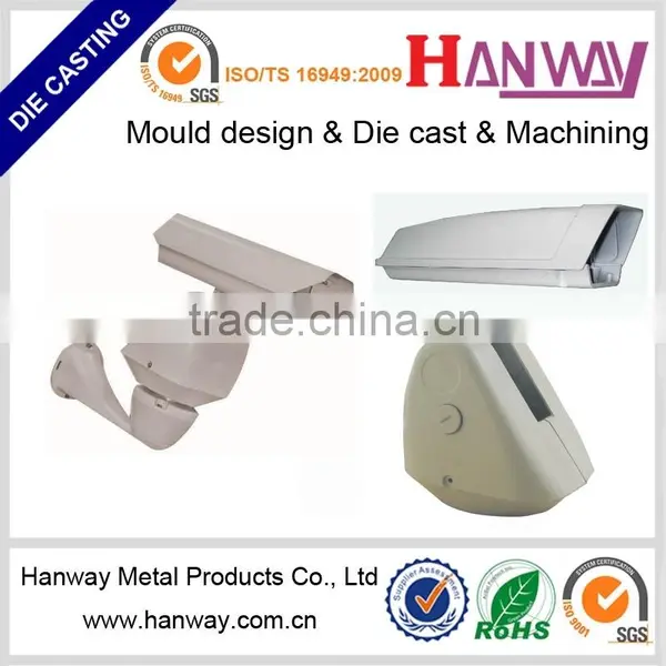 Cctv Camera Wall Mount Bracket Aluminum Die Casting, Die Casting Cctv Camera Housing Cover photo-3