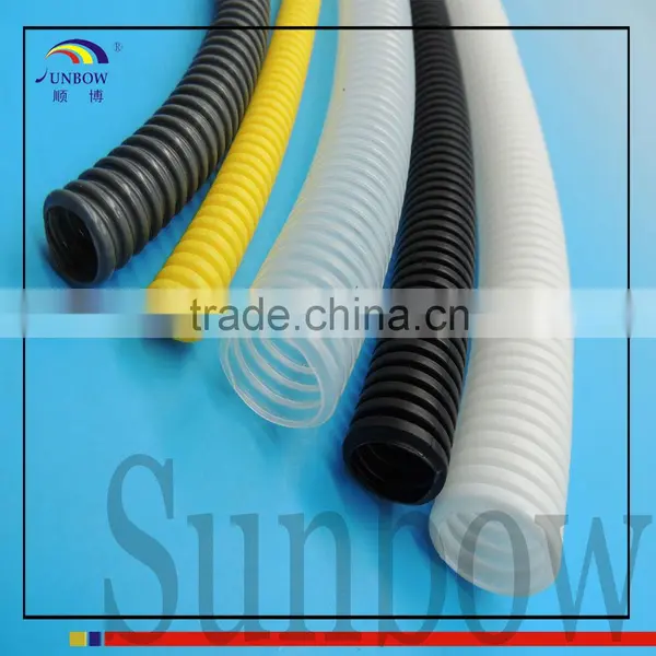 SUNBOW Nylon Material Slit Wall Corrugated Loom Tubing Black photo-6