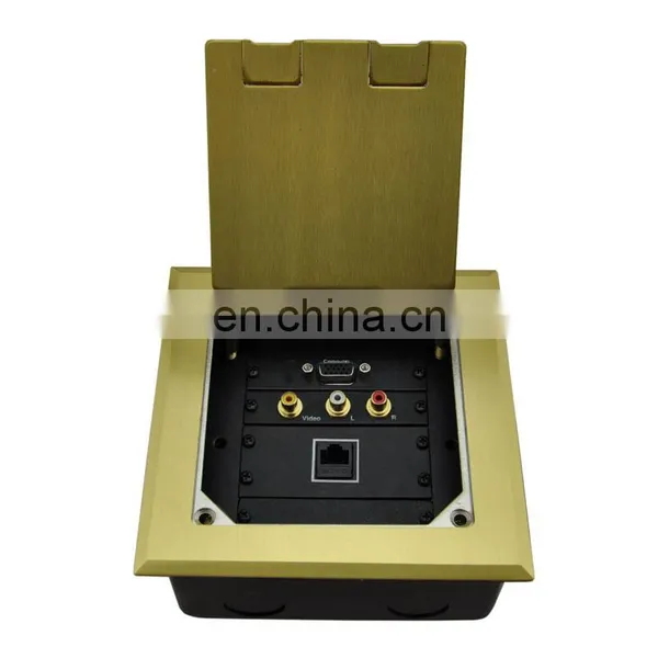 Stainless Steel RJ45 Data XLR Usb Universal Electrical Floor Box Socket photo-2