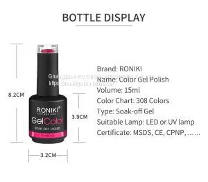 RONIKI Gel Nail Polish Custom New Bottles Colors Gel Polish Wholesale Nail Painting Color Gel photo-2